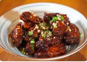 Chilly Garlic Chicken Wings