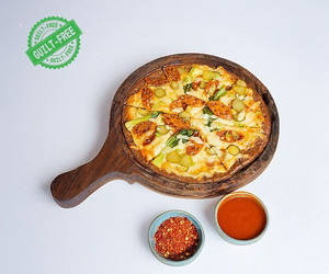 Sesame Lotus Stem Pizza