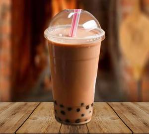 Chocolate boba shake