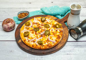 Veg special mexican green pizza