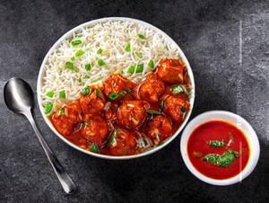 Paneer manchurian rice