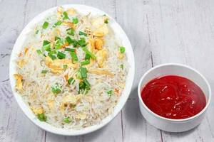 Double Egg Fried Rice With Gravy