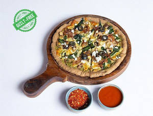 Mushroom And Spinach Pizza