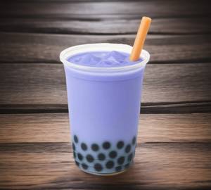 Blueberry boba shake