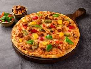 Chicken Sausage & Ham Pizza [10 Inches]
