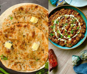 Aloo Pyaaz Paneer Amritsari Kulcha With Nutri Masala