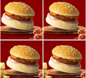 2 Tandoori Burger + 2 Tandoori Cheesy Delight