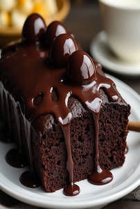 Brownie With Chocolate Sauce