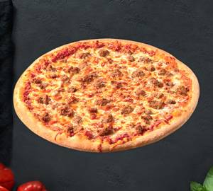 Chicken sausage cheese pizza