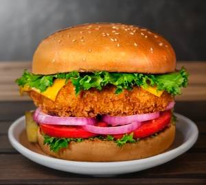 Fried chicken burger