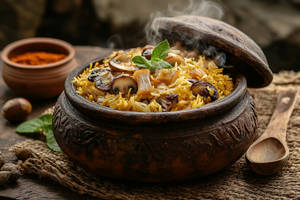 Mushroom Biryani