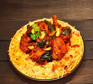 Chicken fry biryani with Raitha+ salad