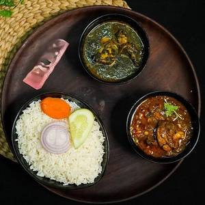 Plain Rice With Chicken Til And Chicken Bamboo Shoot