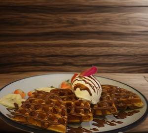 Nutella Topped Waffle