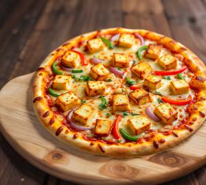 Cheese Paneer Masala Mix pizza 