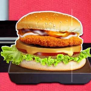 Crispy chicken strips burger