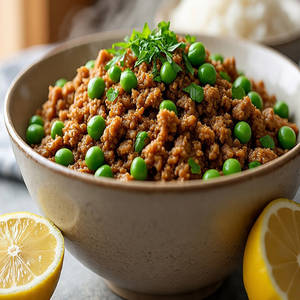 Tawa Soya Keema Matar