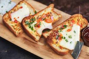 Open italian cheese toast