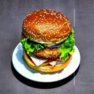 American Smash Chicken Burger