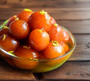 Hot Mewa Gulab Jamun Desi Ghee (2 Pc)
