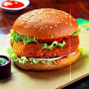 Peri peri tandoori chicken burger