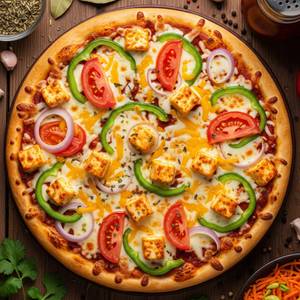 8'' Paneer Veg Cheese Pizza