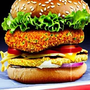 Spicy Paneer Blast Burger