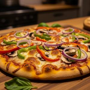 8'' Vegetable Cheese Pizza
