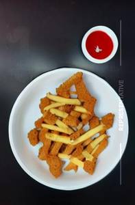 Chicken pop fries