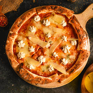 Bianco Formaggio Sourdough Neapolitan Pizza