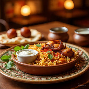 Chicken Biryani Mini+ Gulab Jamun (2Pc)                                       