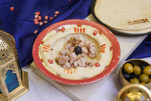 Hummus  With Chicken And Pita