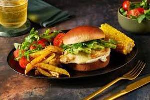 Peri Peri Paneer Burger With French Fries [Small]