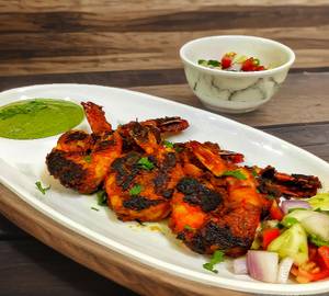 Tawa fried prawns