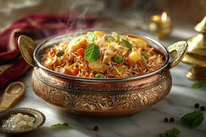 Veg Hyderabadi Dum Biryani