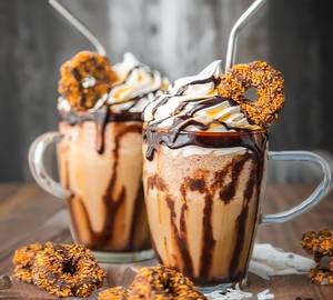 Chocolate cold coffee with icecream