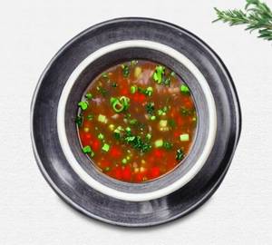 Veg Burnt Garlic Soup