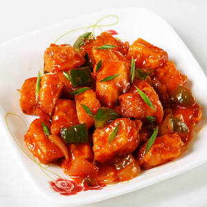 Chilli Paneer Dry [ N.O.N.G,8Pc ]