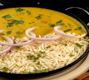 Kadhi Pakoda with Rice