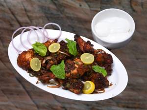 Poricha Kozhi lemon Mint honey Half
