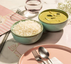 Thai Green Curry With Steamed Rice