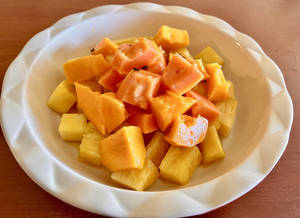 Papaya Pineapple Chaat