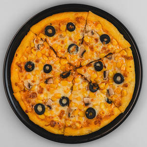 Corn N Olive Pizza
