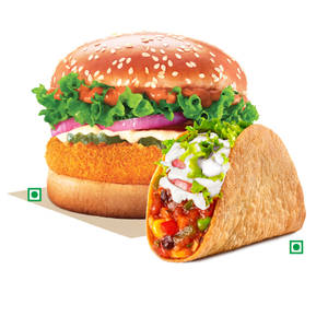 Veg Whopper Deluxe + Crunchy Veg Taco,