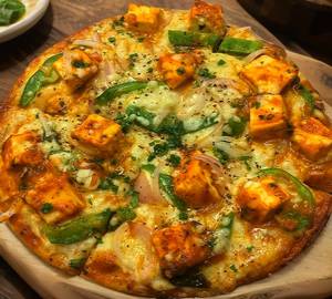 Spicy paneer pizza  [small 7 inch]