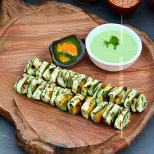 Veg Paneer Schezwan Mushroom Roll