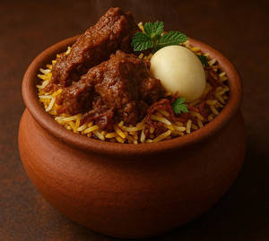 Handi Mutton Dumm Biryani
