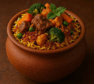 Handi Veg Dumm Biryani