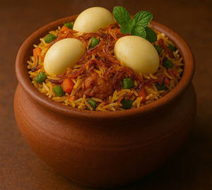Handi Egg Dumm Biryani