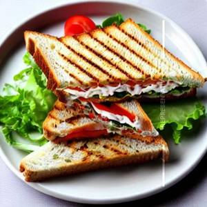 Vegetable Club Sandwich